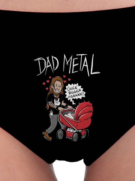 Dad metal női bugyik Black