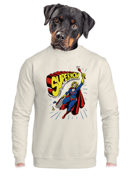 Supermom unisex crewneck Off White