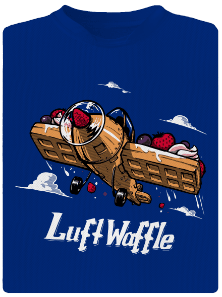 Luftwaffle férfi sportpóló Royal Blue Mal