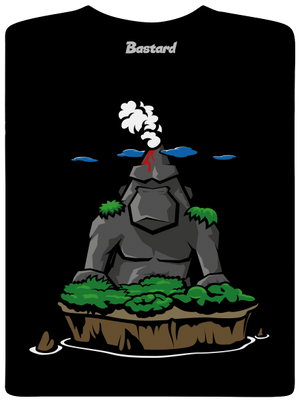 Rock Gorilla-sziget férfi hosszú ujjú póló Black