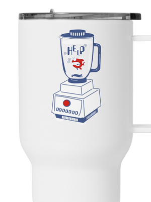 Keverő termosz bögre White