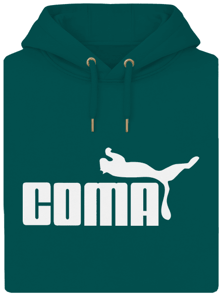 Coma unisex prémium pulóver Emerald Green