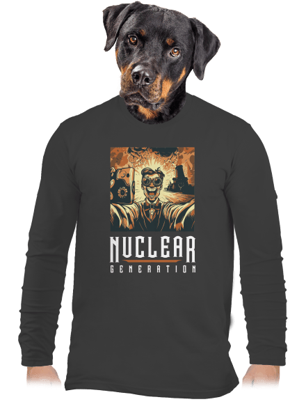 Nuclear generation férfi hosszú ujjú póló Dark Grey