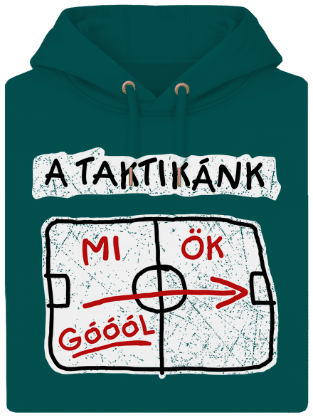 A taktikánk unisex prémium pulóver Emerald Green