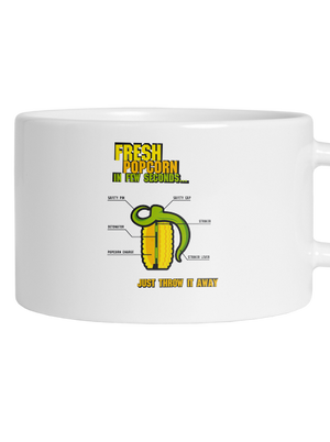 Popcorn grenade macaron bögre White