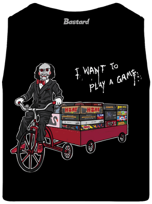 I want to play a game férfi trikó Black