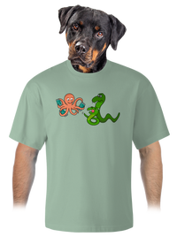 unisex túlméretezett póló