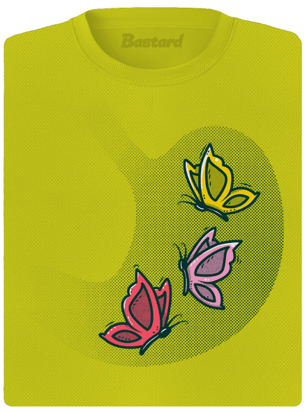 A hasban női sportpóló Neon Yellow