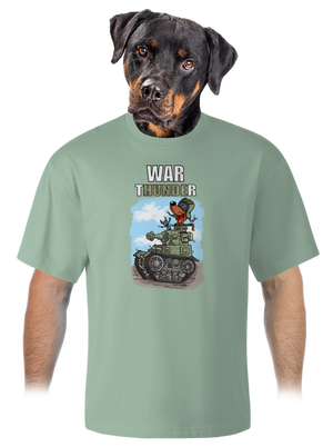 War Hunde unisex túlméretezett póló Sage