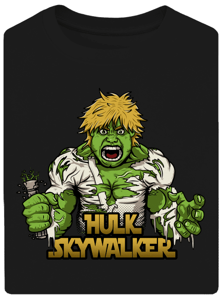 Hulk Skywalker unisex túlméretezett póló Black