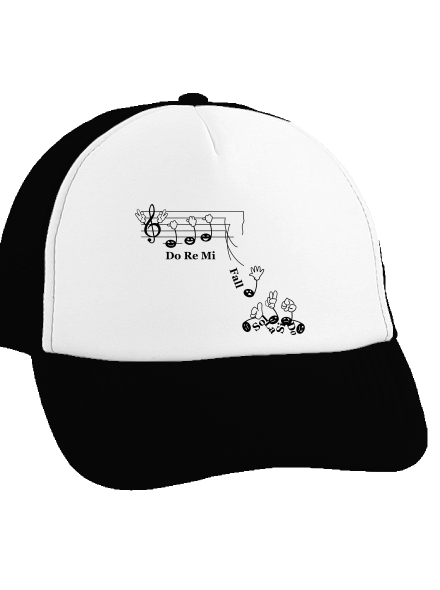 Do re mi fall teherautós sapka Black cap