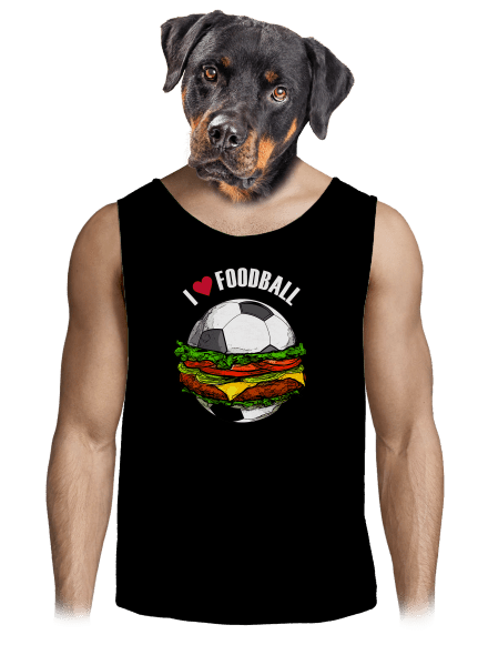 Foodball férfi trikó Black