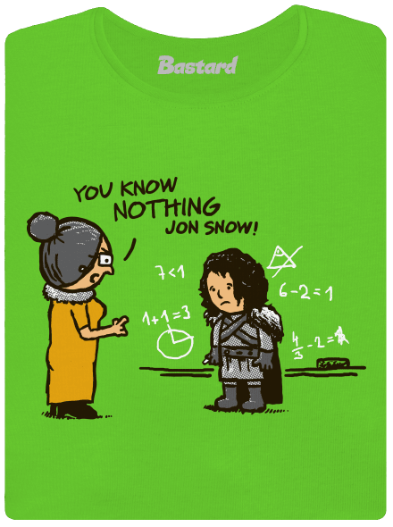 You know nothing női póló Apple Green