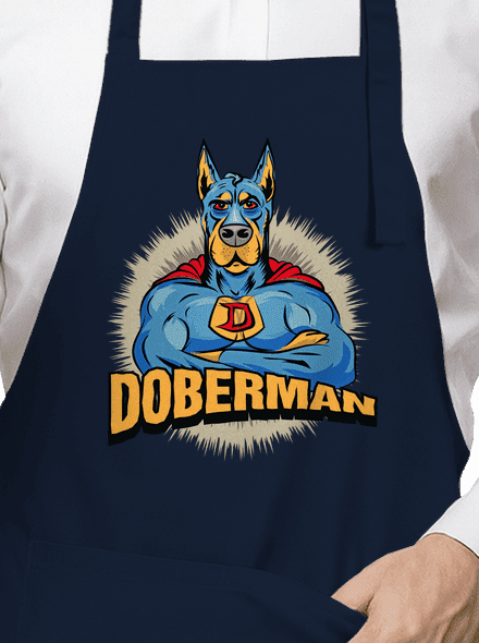 Doberman kötény Navy