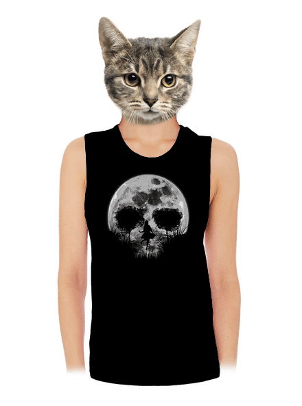 Halálos telihold női bővített trikó Black