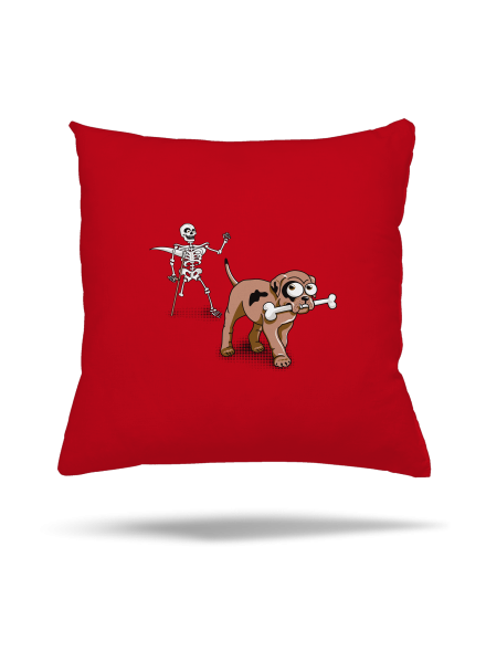 Csontváz párna Red