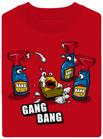 Gang bang unisex crewneck Red