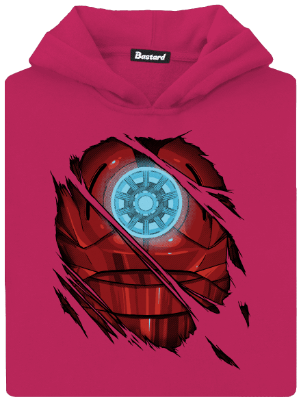 Ironman gyerek kenguruzsebes pulóver Hot Pink