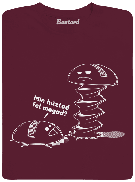 Felhúzva gyerek póló Burgundy