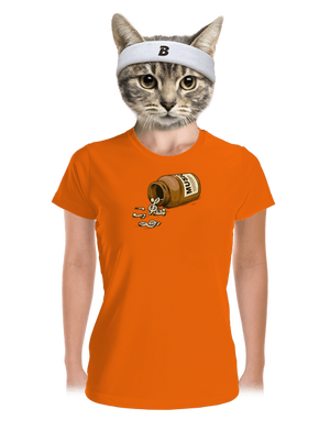 Music Pills női sportpóló Neon Orange