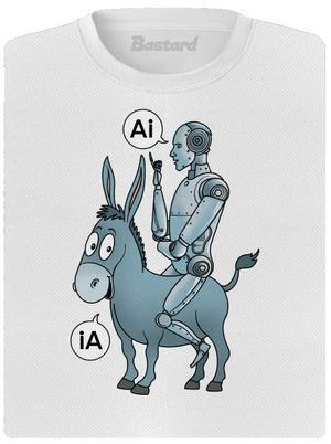 Szamár és AI női sportpóló White