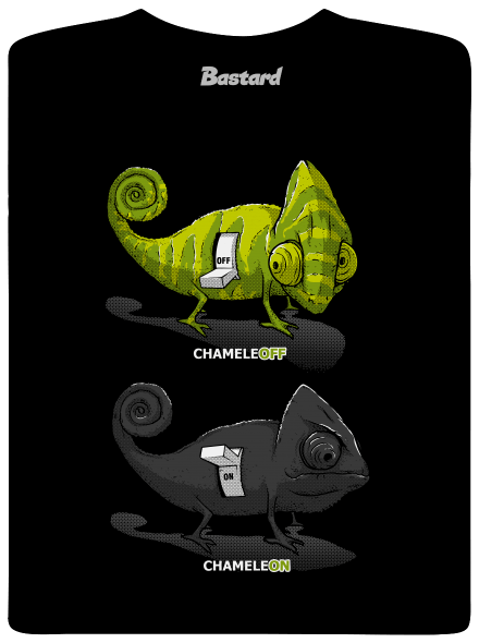 ChameleON ChameleOFF férfi hosszú ujjú póló Black