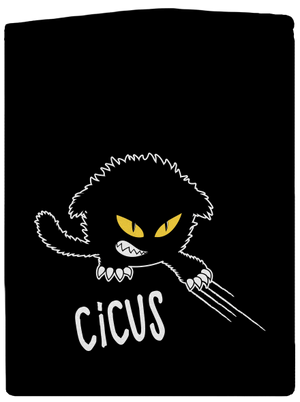 Cicus cipzáras férfi pulóver Black