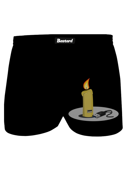 USB gyertya férfi alsó nadrág Black