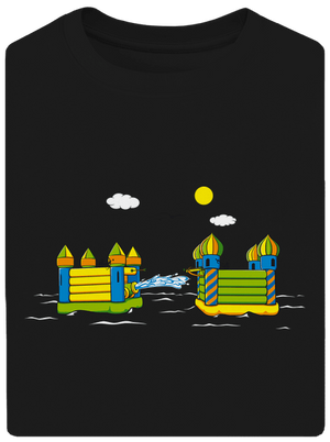 Castle Conquest  unisex túlméretezett póló Black