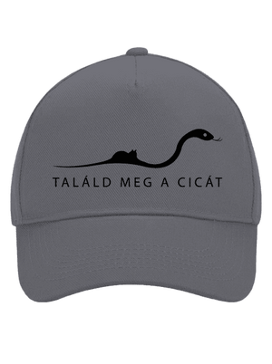 Találd meg a cicát baseballsapka Graphite grey