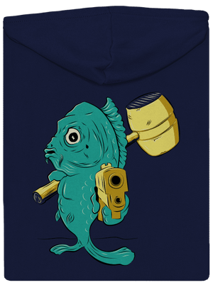 Utolsó karácsony este cipzáras férfi pulóver Navy