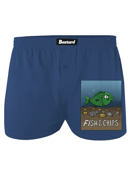 Fish and IT chips férfi alsó nadrág Blue