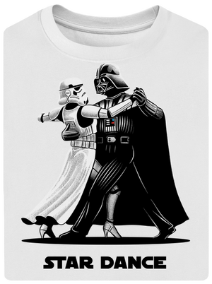 Star dance unisex túlméretezett póló White