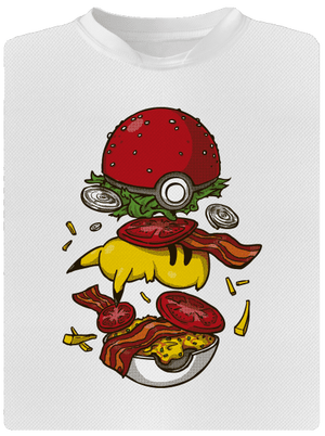 Pokémon burger gyerek sport póló White