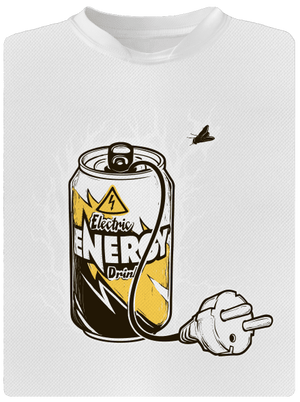 Energy drink gyerek sport póló White