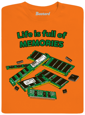 Memóriában tárolva férfi póló Orange