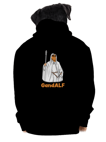 GandALF cipzáras férfi pulóver Black