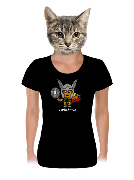 Ventiláthor női póló Black