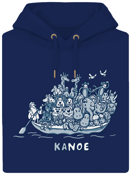 Noé bárkája unisex prémium pulóver Navy