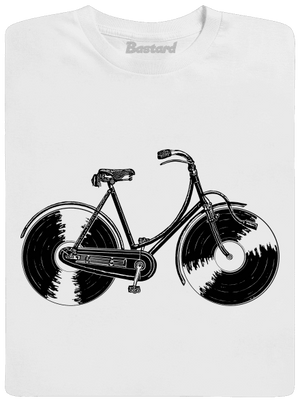 Forgótányér kerék férfi hosszú ujjú póló White