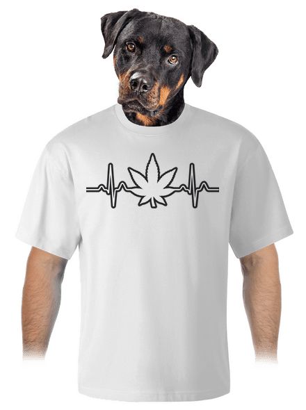 EKGanja unisex túlméretezett póló White