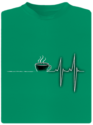 Coffee help gyerek sport póló Kelly Green Mal