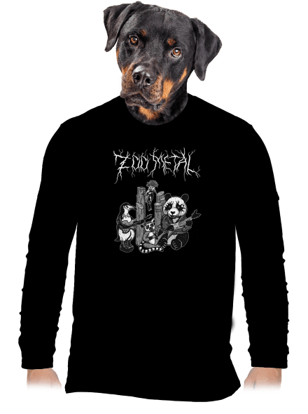 ZOO metal férfi hosszú ujjú póló Black