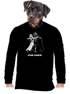 Star dance férfi hosszú ujjú póló Black