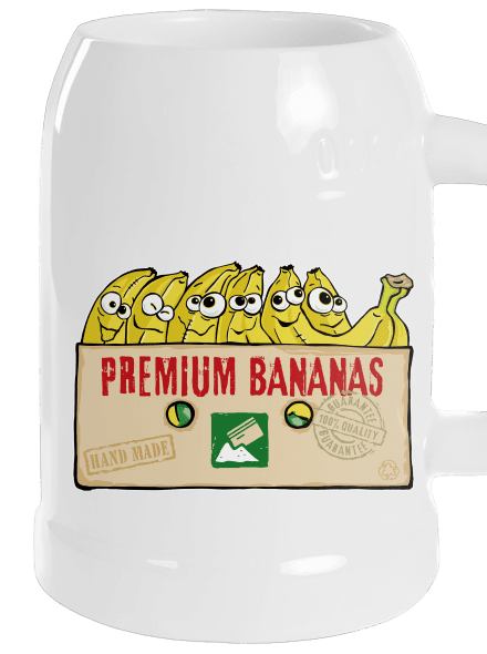 Premium Bananas söröskorsó White