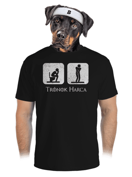 Trónok Harca férfi sportpóló Black