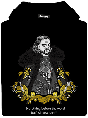 Jon Snow gyerek kenguruzsebes pulóver Black