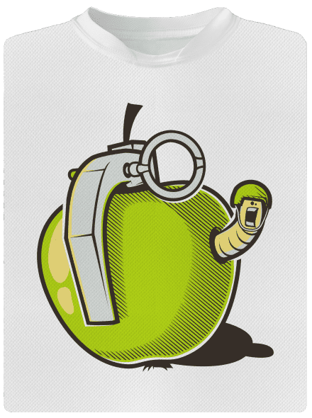 Gránátalma gyerek sport póló White