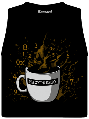 Hackpresso  női bővített trikó Black
