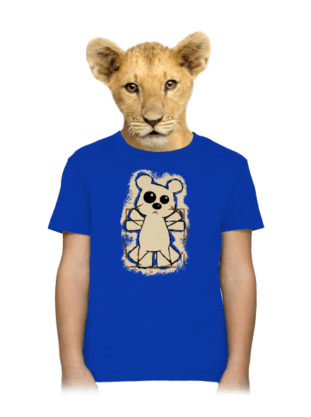 Da Vinci Teddy gyerek póló Royal Blue
